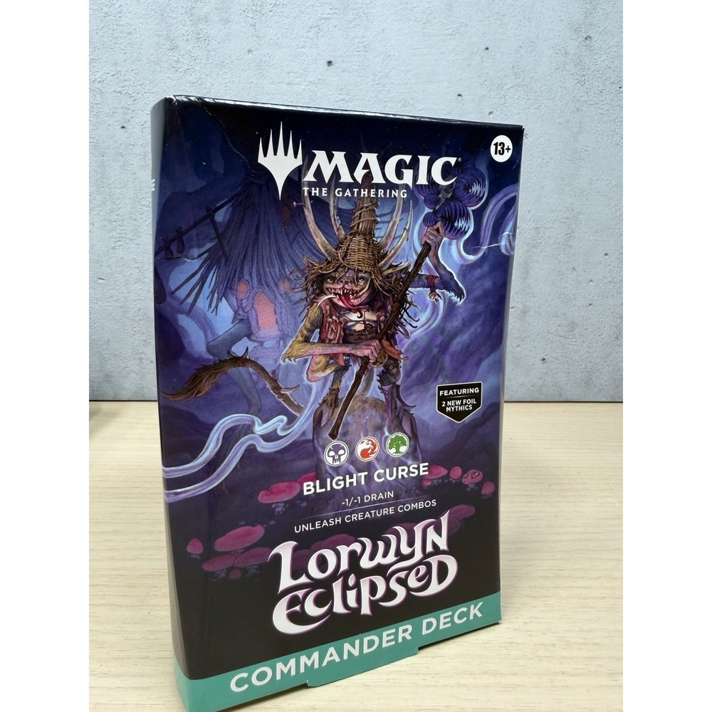 Wizards of the Coast MTG Lorwyn Eclipsed Commander Deck Blight Cursed 100